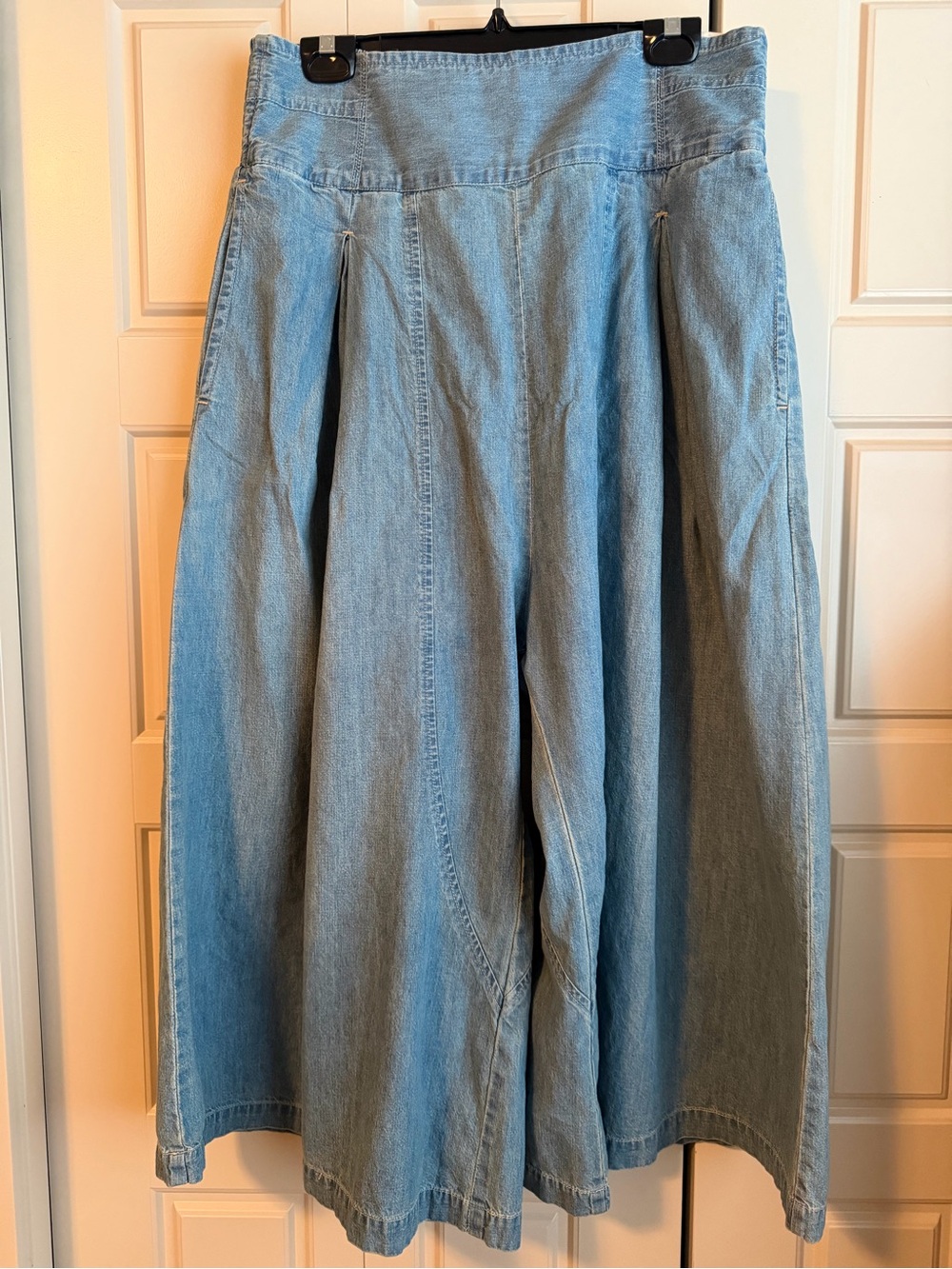 We The Free Light Blue Denim Harem Wide-Leg Pants - Picture 7 of 10